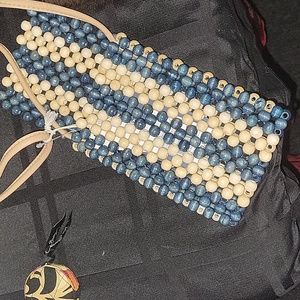 Universal thread BEADED crossbody PHONE purse NWT